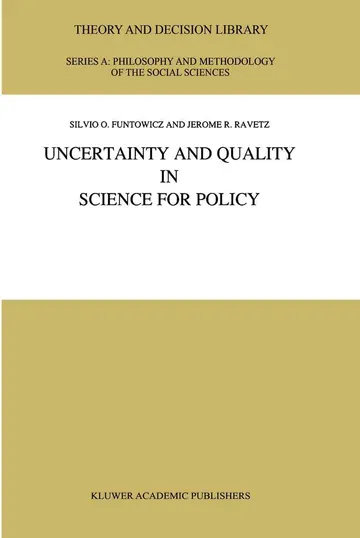 Cover of Uncertainty and Quality in Science for Policy