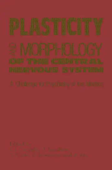 Cover of Plasticity and Morphology of the Central Nervous System