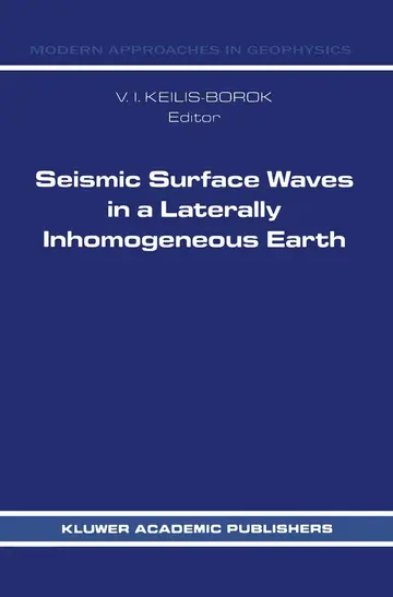 Cover of Seismic Surface Waves in a Laterally Inhomogeneous Earth