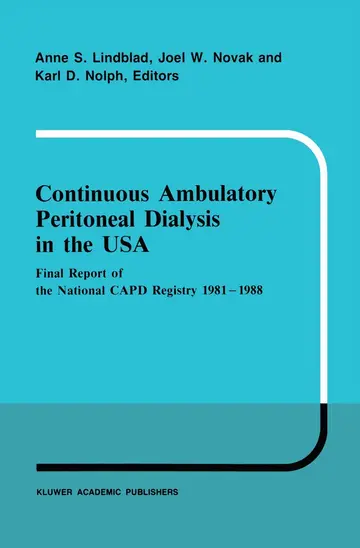 Cover of Continuous Ambulatory Peritoneal Dialysis in the USA