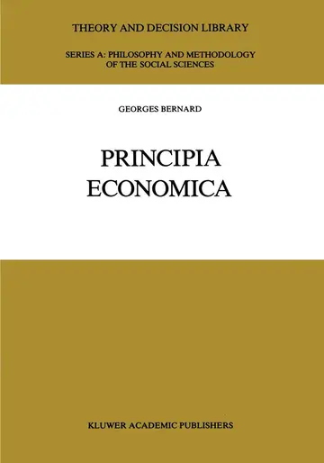 Cover of Principia Economica