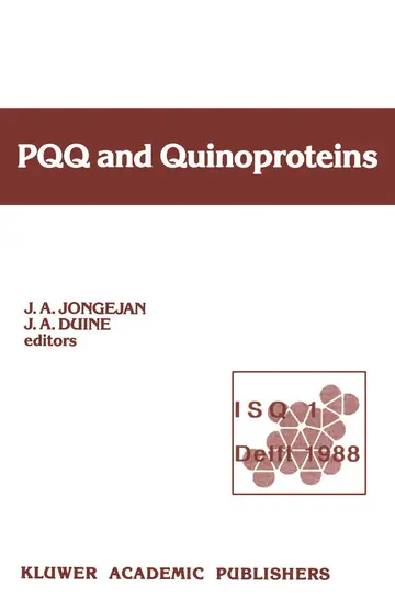 Cover of PQQ and Quinoproteins