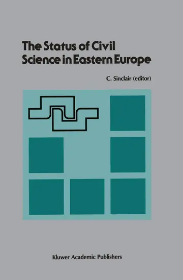 Cover of The Status of Civil Science in Eastern Europe