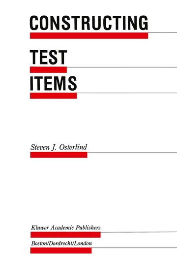 Cover of Constructing Test Items