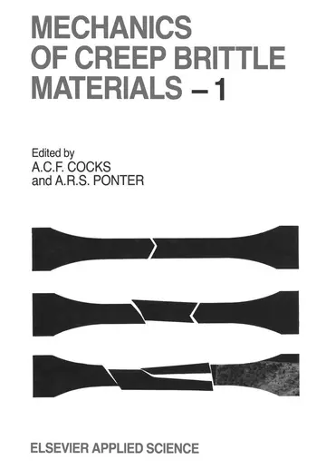 Cover of Mechanics of Creep Brittle Materials 1
