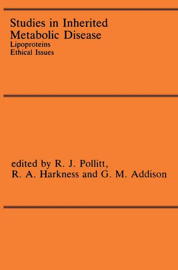 Cover of Studies in Inherited Metabolic Disease