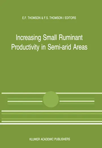 Cover of Increasing Small Ruminant Productivity in Semi-arid Areas