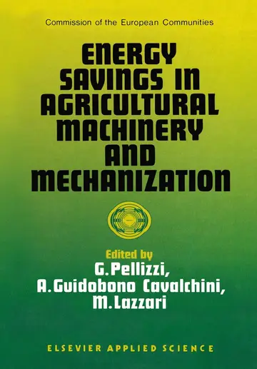 Cover of Energy Savings in Agricultural Machinery and Mechanization