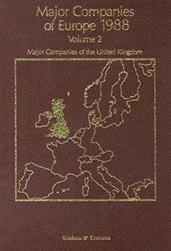 Cover of Major Companies of Europe 1988