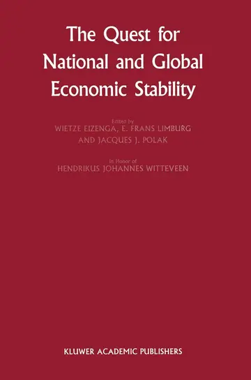 Cover of The Quest for National and Global Economic Stability