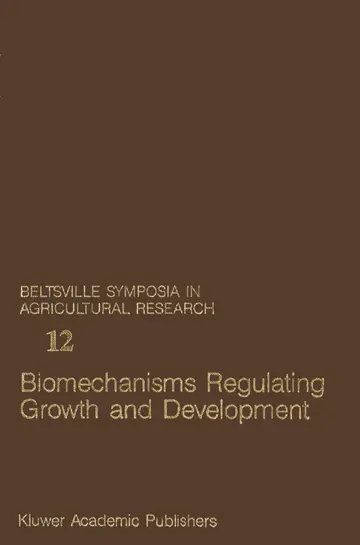 Cover of Biomechanisms Regulating Growth and Development
