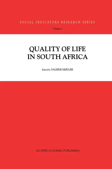 Cover of Quality of Life in South Africa