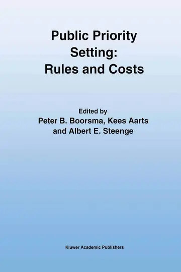 Cover of Public Priority Setting