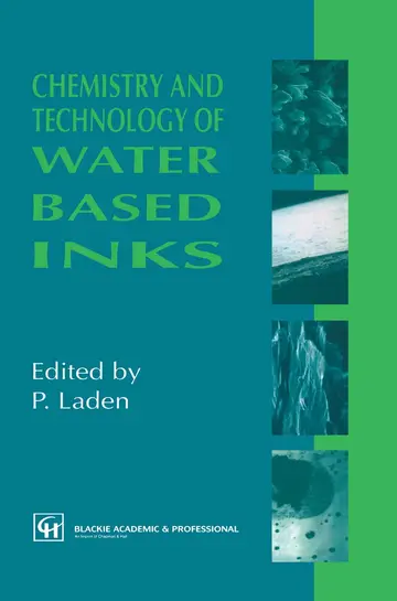 Cover of Chemistry and Technology of Water Based Inks