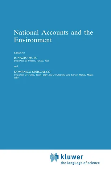 Cover of National Accounts and the Environment