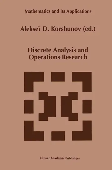 Cover of Discrete Analysis and Operations Research