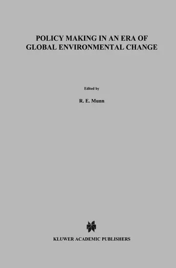 Cover of Policy Making in an Era of Global Environmental Change