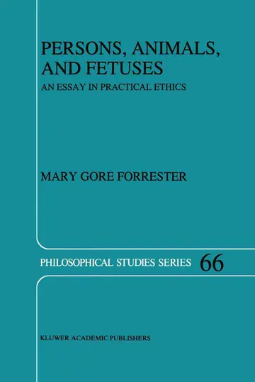Cover of Persons, Animals, and Fetuses