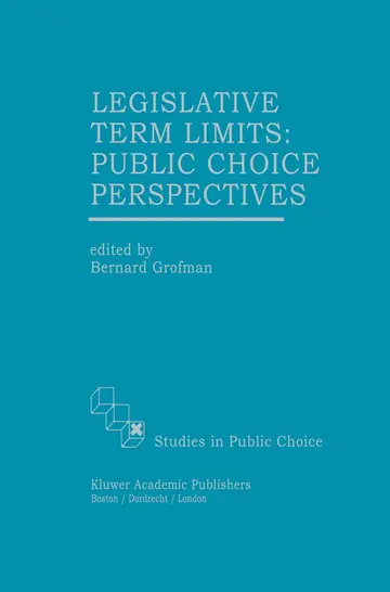 Cover of Legislative Term Limits