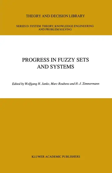 Cover of Progress in Fuzzy Sets and Systems