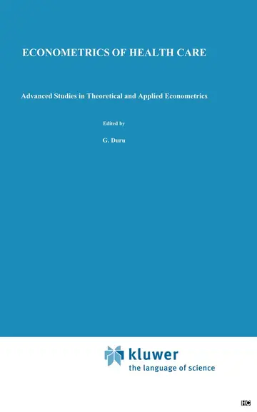 Cover of Econometrics of Health Care