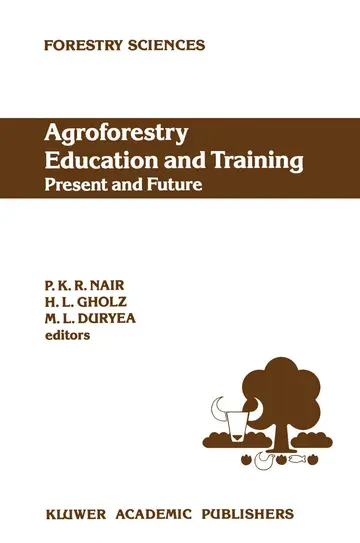 Cover of Agroforestry Education and Training
