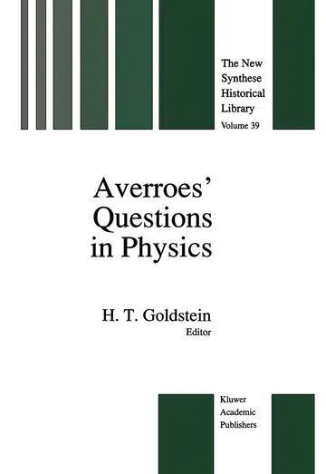 Cover of Averroes’ Questions in Physics