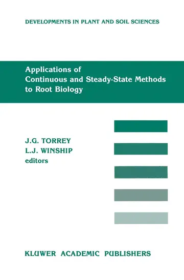 Cover of Applications of Continuous and Steady-State Methods to Root Biology