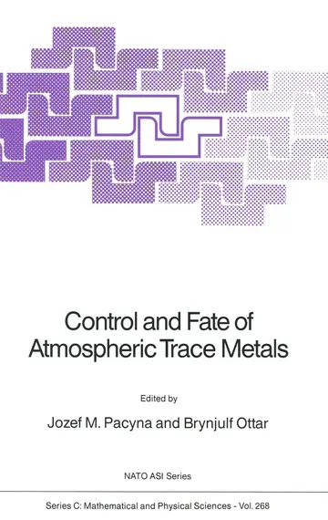 Cover of Control and Fate of Atmospheric Trace Metals