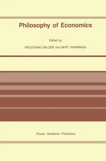 Cover of Philosophy of Economics