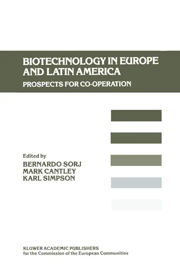 Cover of Biotechnology in Europe and Latin America