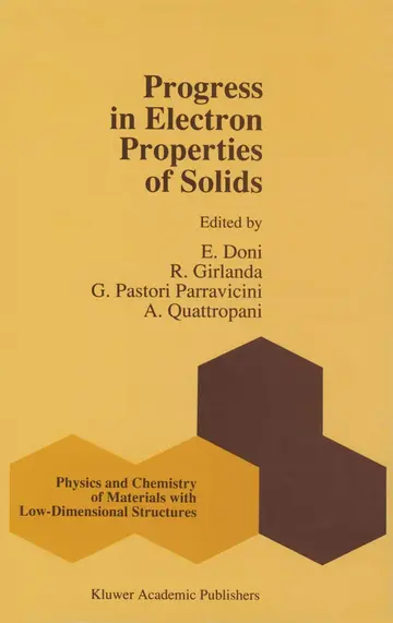 Cover of Progress in Electron Properties of Solids