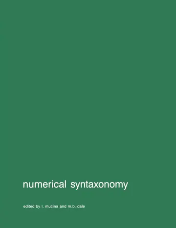 Cover of Numerical syntaxonomy