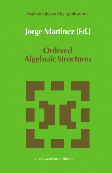 Cover of Ordered Algebraic Structures