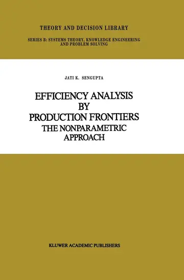 Cover of Efficiency Analysis by Production Frontiers