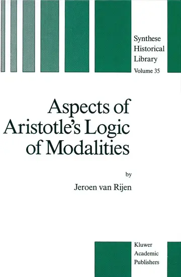 Cover of Aspects of Aristotle’s Logic of Modalities
