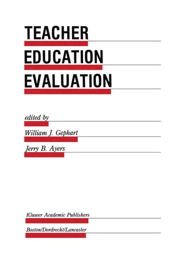 Cover of Teacher Education Evaluation