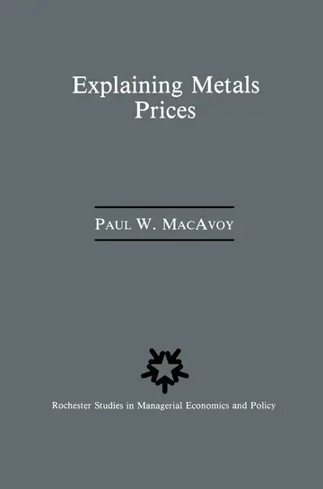 Cover of Explaining Metals Prices