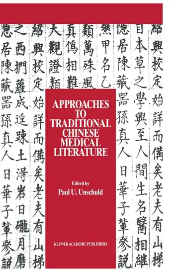 Cover of Approaches to Traditional Chinese Medical Literature