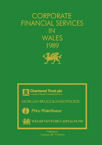 Cover of Corporate Financial Services in Wales 1989