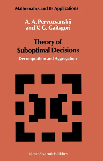 Cover of Theory of Suboptimal Decisions