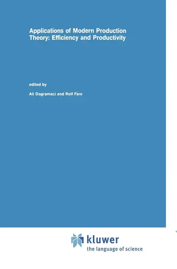 Cover of Applications of Modern Production Theory