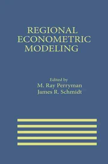 Cover of Regional Econometric Modeling