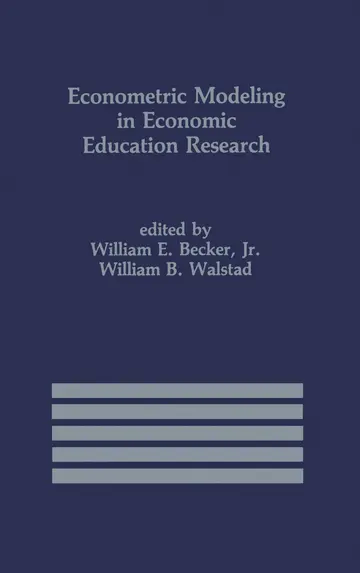 Cover of Econometric Modeling in Economic Education Research