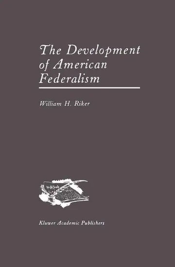 Cover of The Development of American Federalism