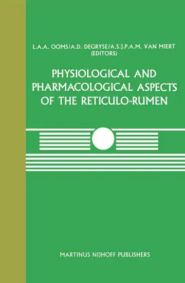 Cover of Physiological and Pharmacological Aspects of the Reticulo-rumen