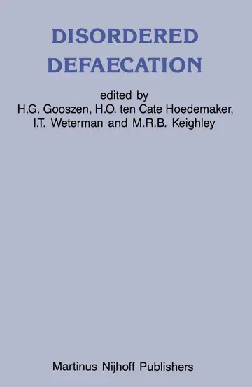 Cover of Disordered Defaecation