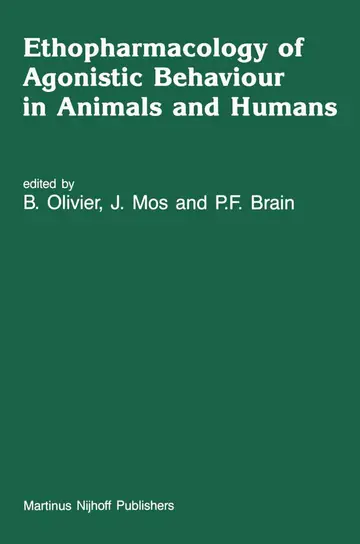 Cover of Ethopharmacology of Agonistic Behaviour in Animals and Humans