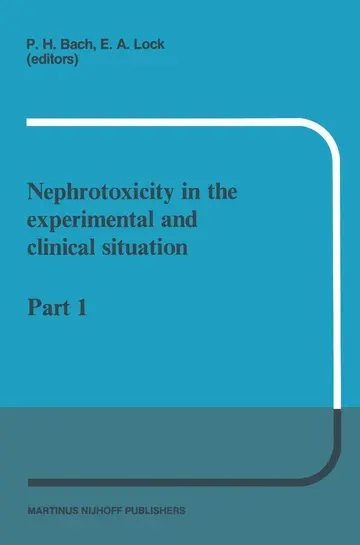 Cover of Nephrotoxicity in the Experimental and Clinical Situation