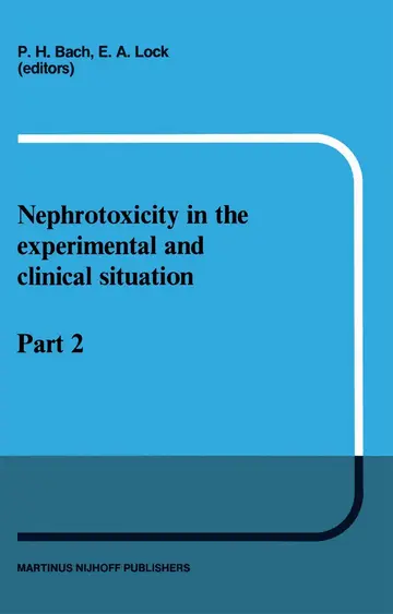 Cover of Nephrotoxicity in the Experimental and Clinical Situation